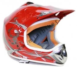 Moto helma Cross Nitro Racing červená L 55-56cm