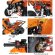Nitro dětská čtyřkolka Warrior RS 125 cc oranžová