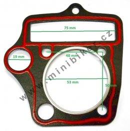 Těsnění pod hlavu 110cc, 125cc píst 52