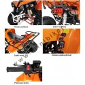 Nitro dětská čtyřkolka Warrior Sport S8 125 cc modrá