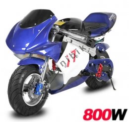 Nitro minibike 800 W modrá